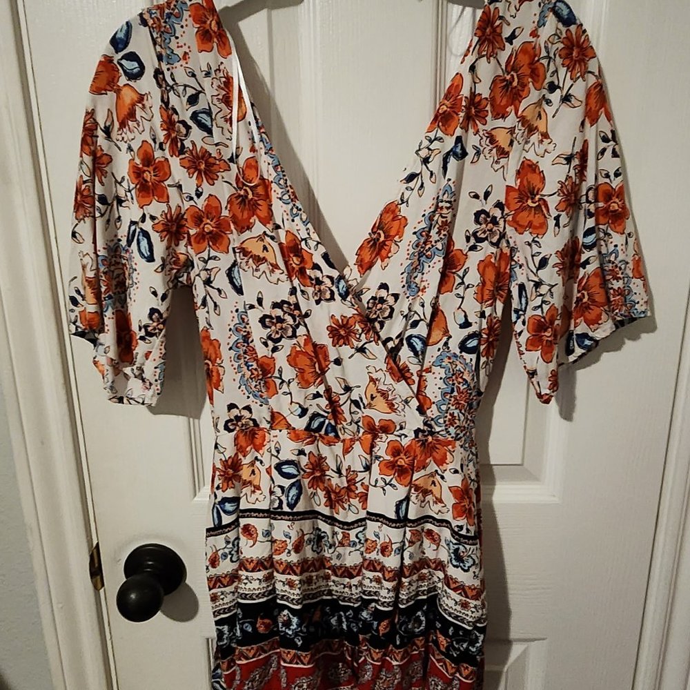Blue Rain Romper